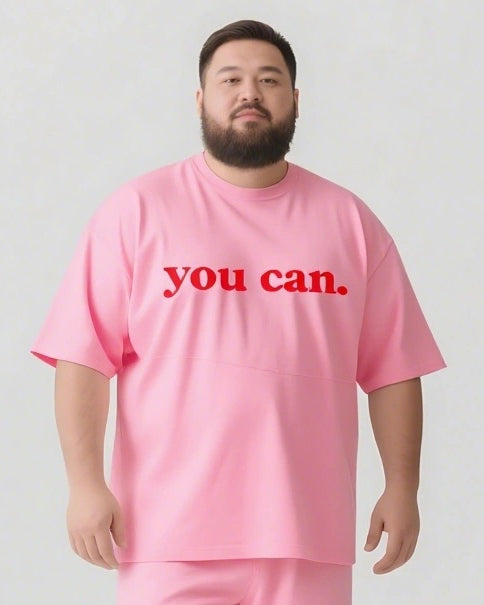 Big & Tall Graphic Streetwear Two-piece Set for big men view 11