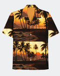 Big & Tall Hawaiian Colorblock Short Sleeve Shirt for big men view 2
