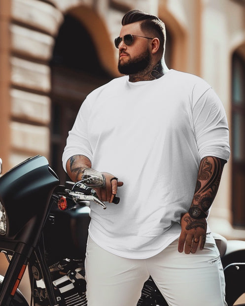 Big & Tall Solid Color T-Shirt for big men view 1
