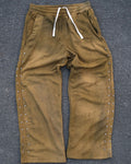 Big & Tall Brown Gradient Streetwear Pants for big men