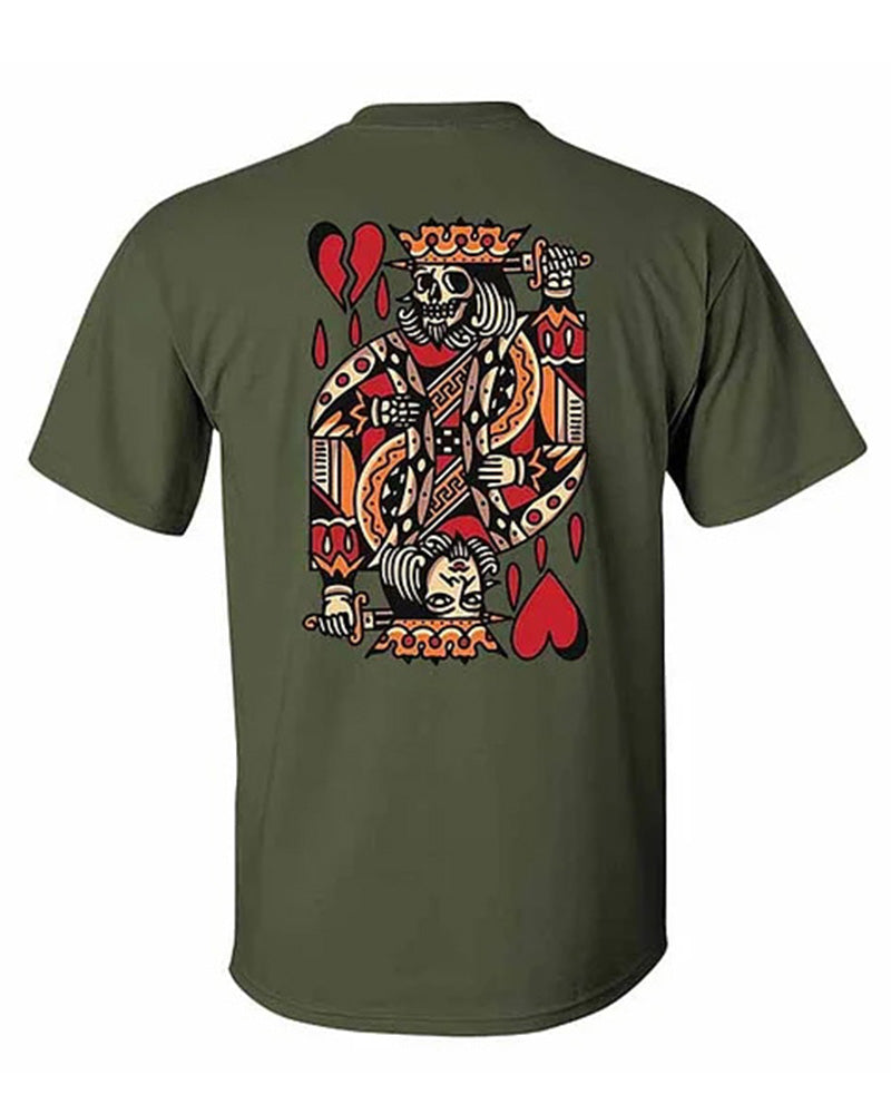 Big & Tall Graphic Streetwear Skull T-Shirt for big men view 7