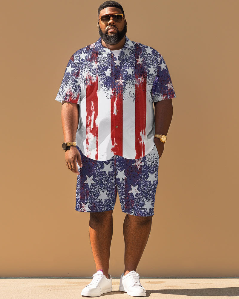Big & Tall Graphic Splash Ink Jeans for big men view 2