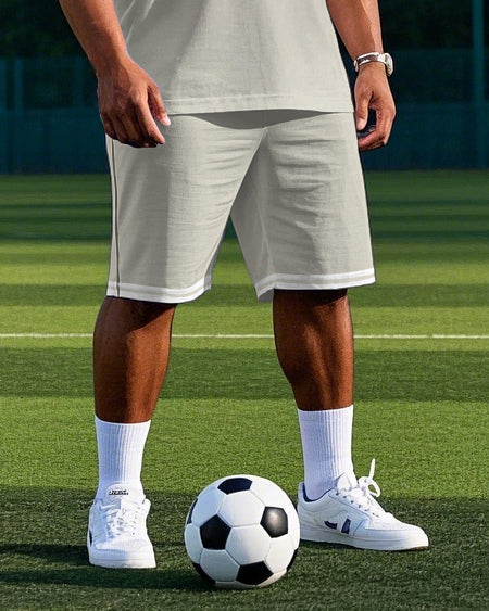 Big & Tall Graphic Athletic Two-piece Set for big men view 3