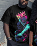 Big & Tall Graphic Skull Jeans for big men view 2
