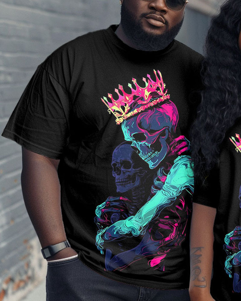 Big & Tall Graphic Skull Jeans for big men view 2