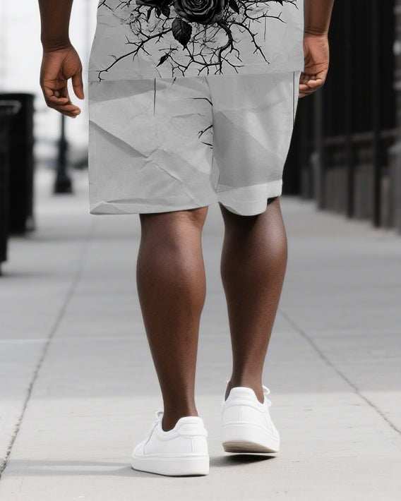 Big & Tall Graphic Two-piece Set for big men view 3