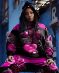 Big & Tall Graffiti Hoodie Sweatpants Set for big men view 2