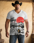 Big & Tall White Western T-Shirt for big men view 1