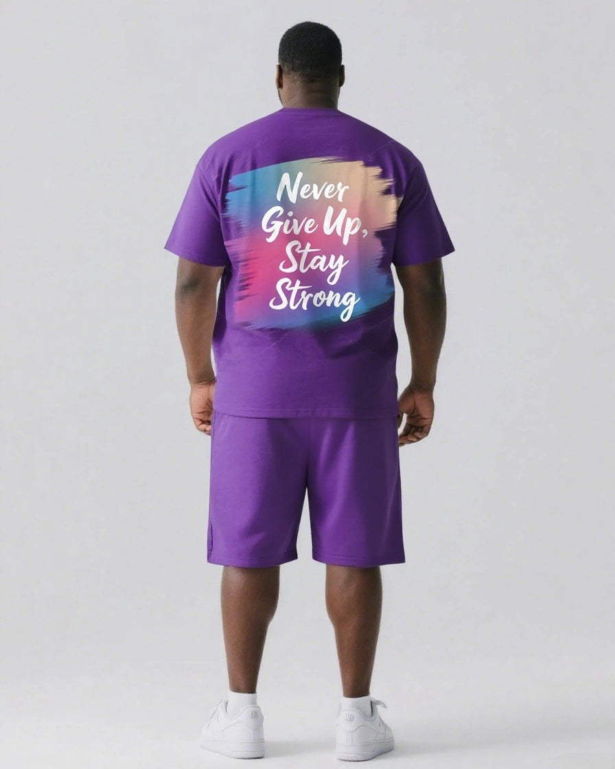 Big & Tall Graphic Two-piece Set for big men view 10