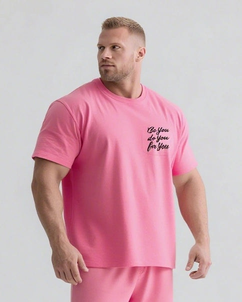 Big & Tall Graphic Streetwear Two-piece Set for big men view 8