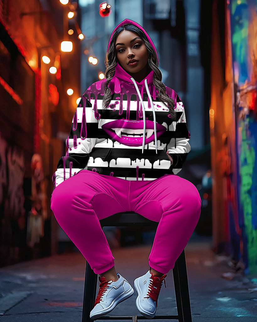 Big & Tall Hoodie Sweatpants Set for big men view 1