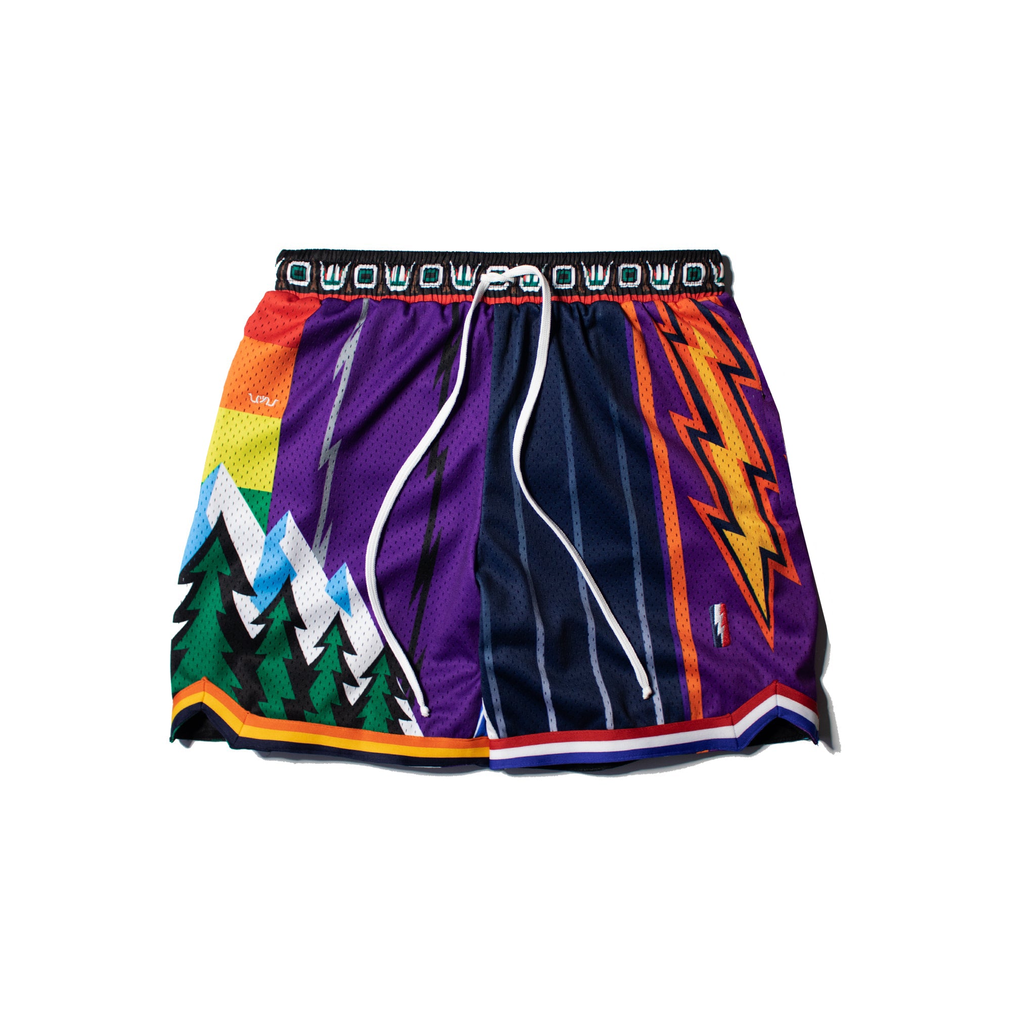 Big & Tall Graffiti Streetwear Athletic Shorts for big men
