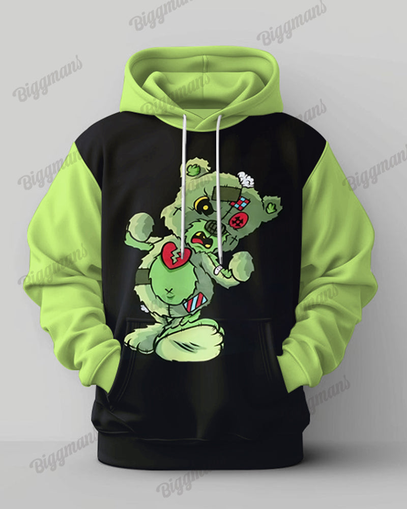 Big & Tall Colorblock Hoodie Sweatpants Set for big men view 2