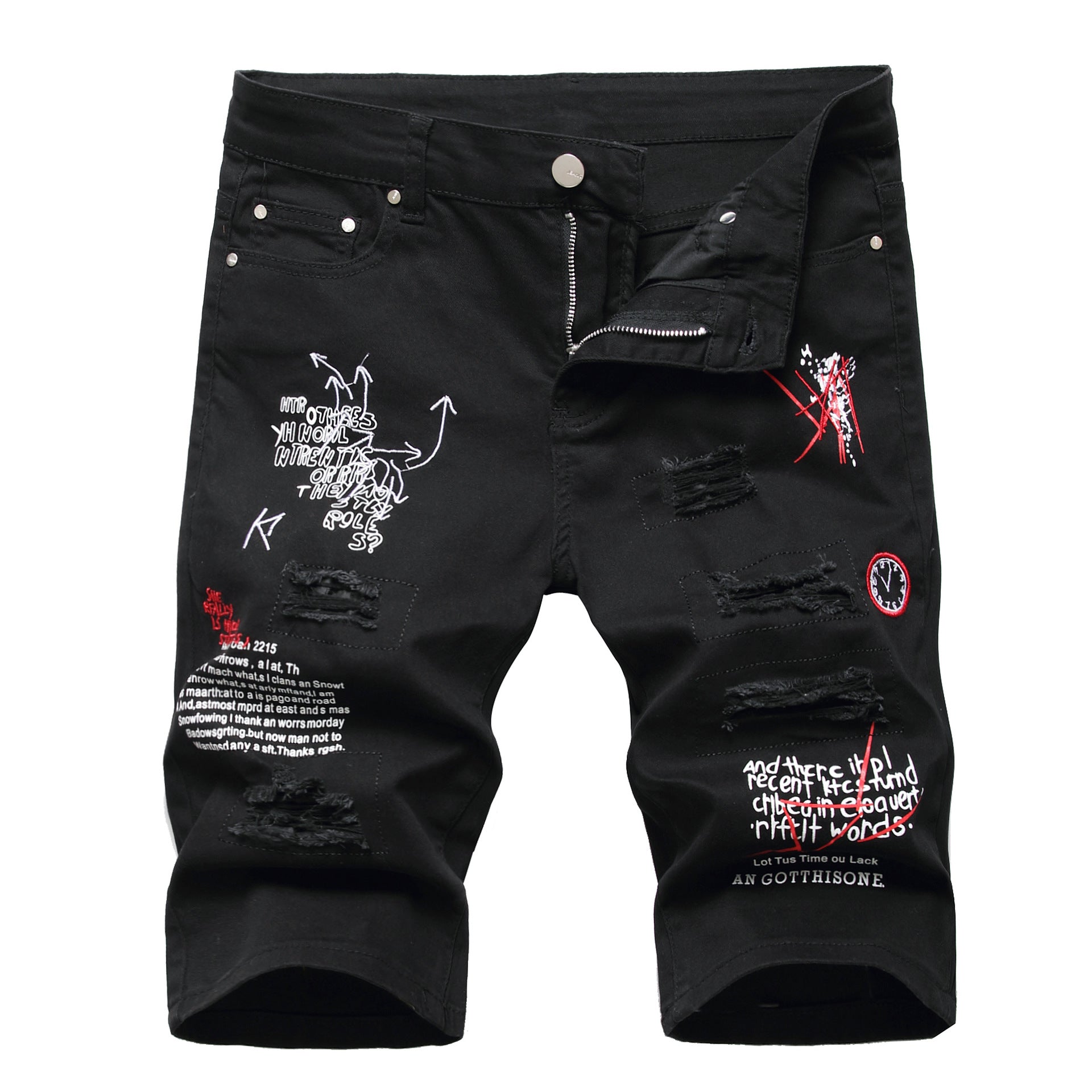 Big & Tall Denim Graphic Graffiti Jeans for big men view 2