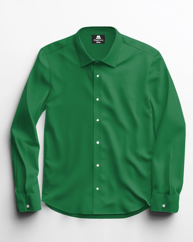 Big & Tall Solid Color Shirt Pants Set for big men view 16