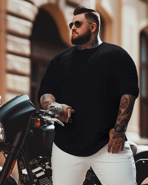 Big & Tall Solid Color T-Shirt for big men view 2