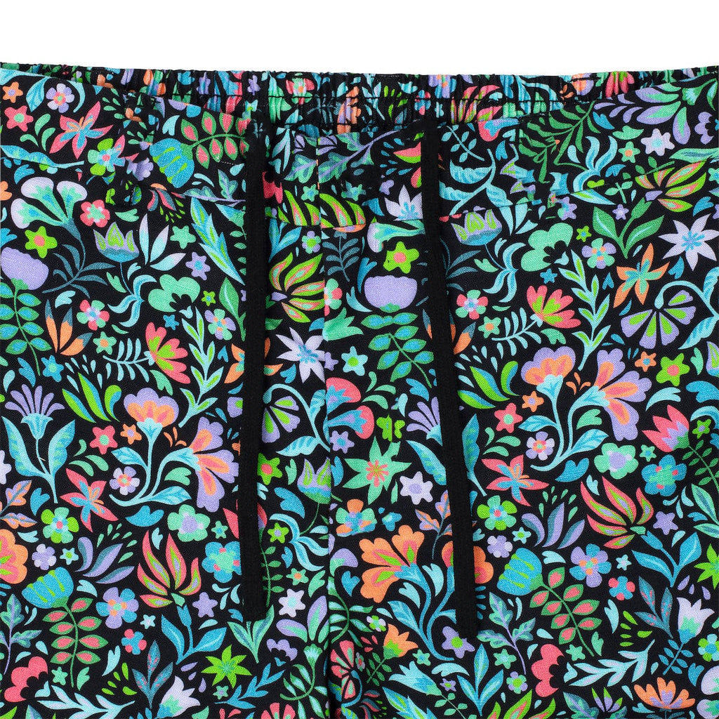 Big & Tall Hawaiian Tropical Colorblock Shorts for big men view 4