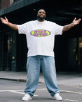 Big & Tall Denim T-Shirt Pants Set for big men view 1