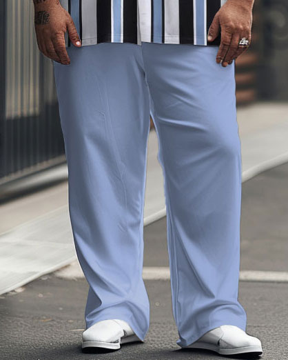 Big & Tall Striped Graphic Jeans for big men view 3