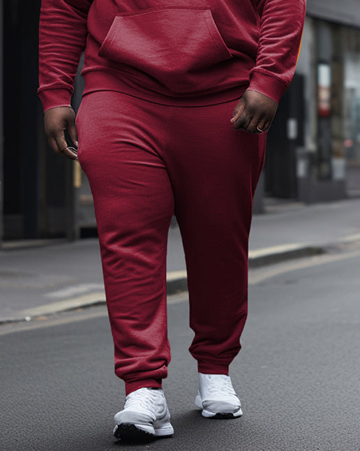Big & Tall Graphic Hoodie Sweatpants Set for big men view 3