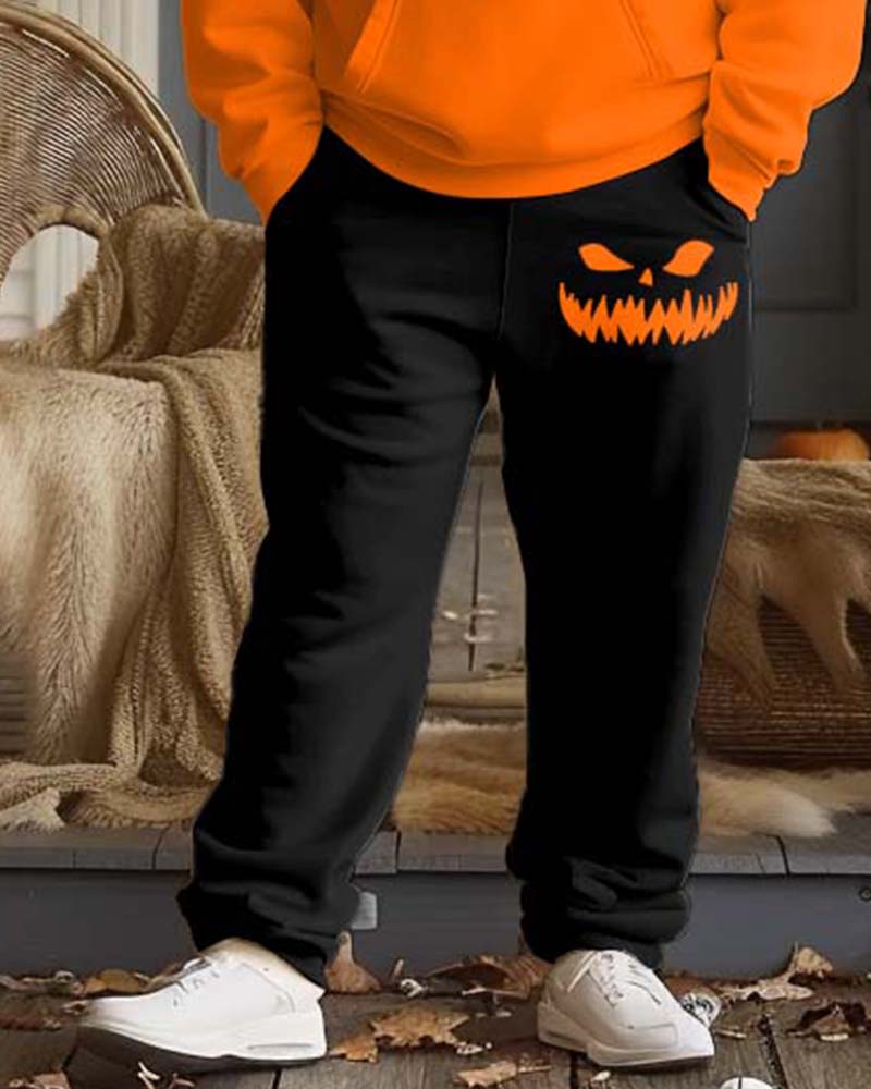 Big & Tall Graphic Graffiti Hoodie Sweatpants Set for big men view 7