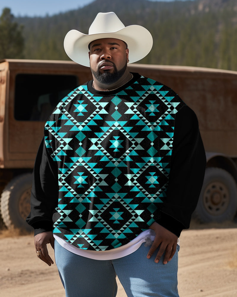 Big & Tall Western Colorblock Men's Clothing for big men