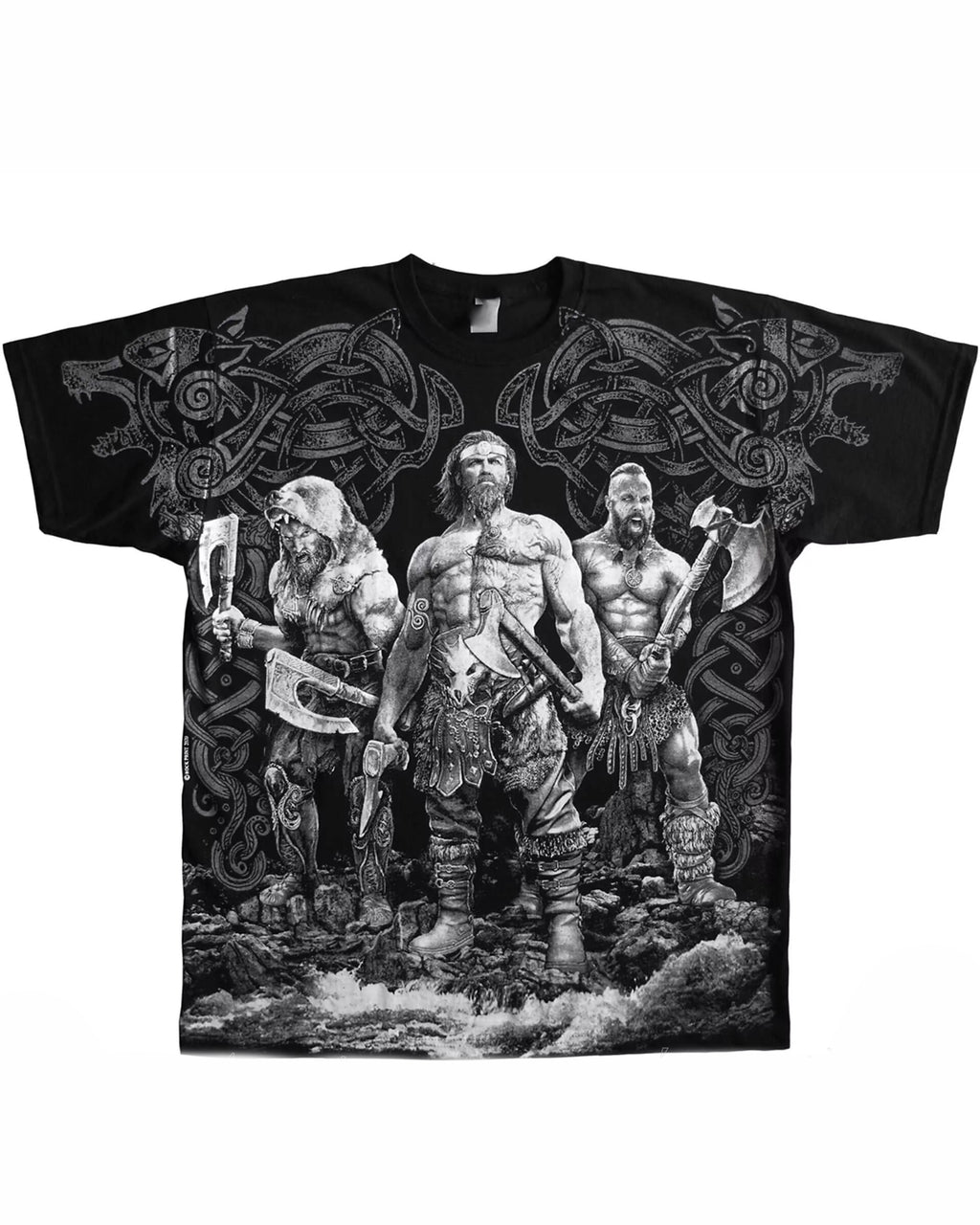 Big & Tall Black Streetwear T-Shirt for big men view 3