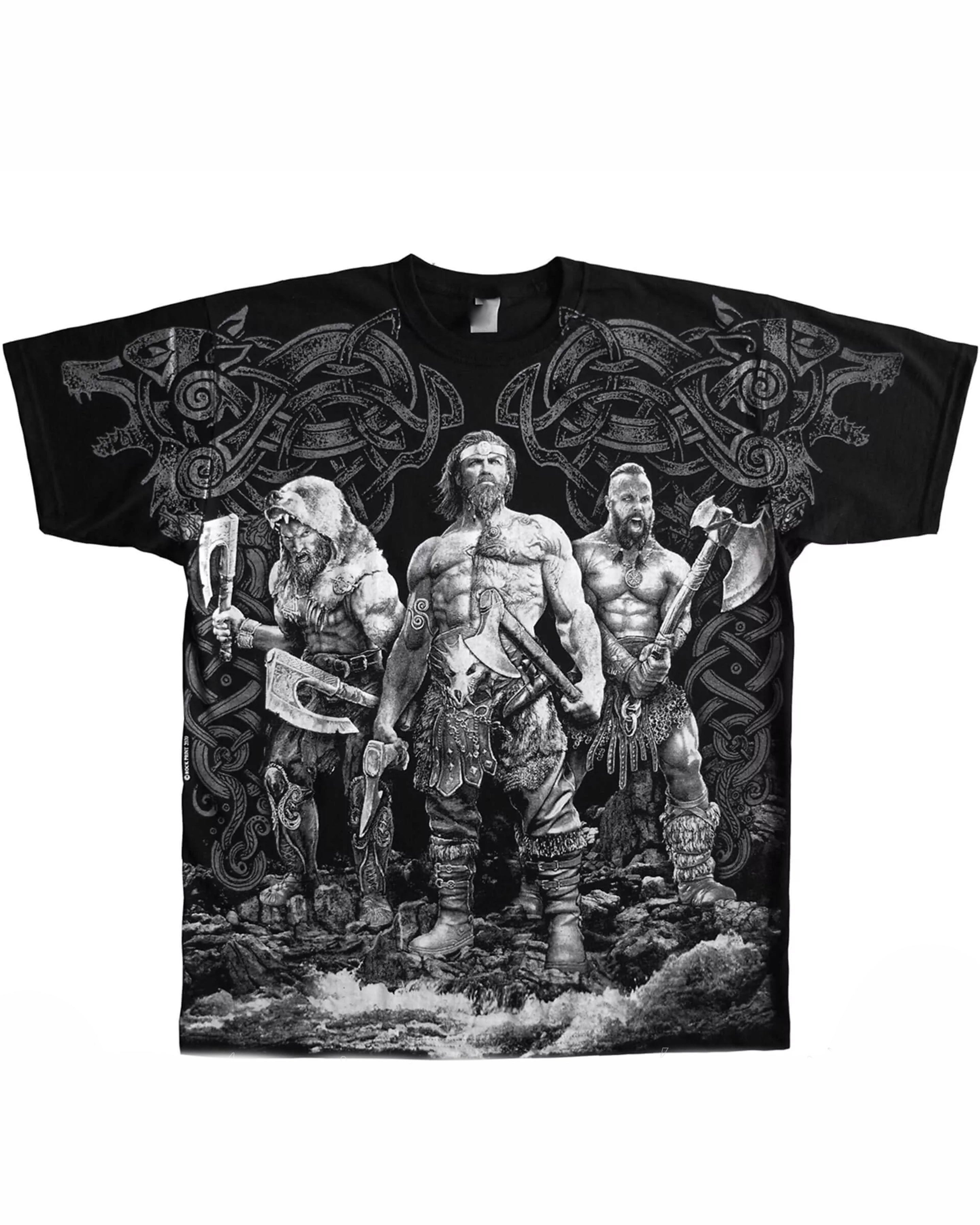Big & Tall Black Streetwear T-Shirt for big men view 3