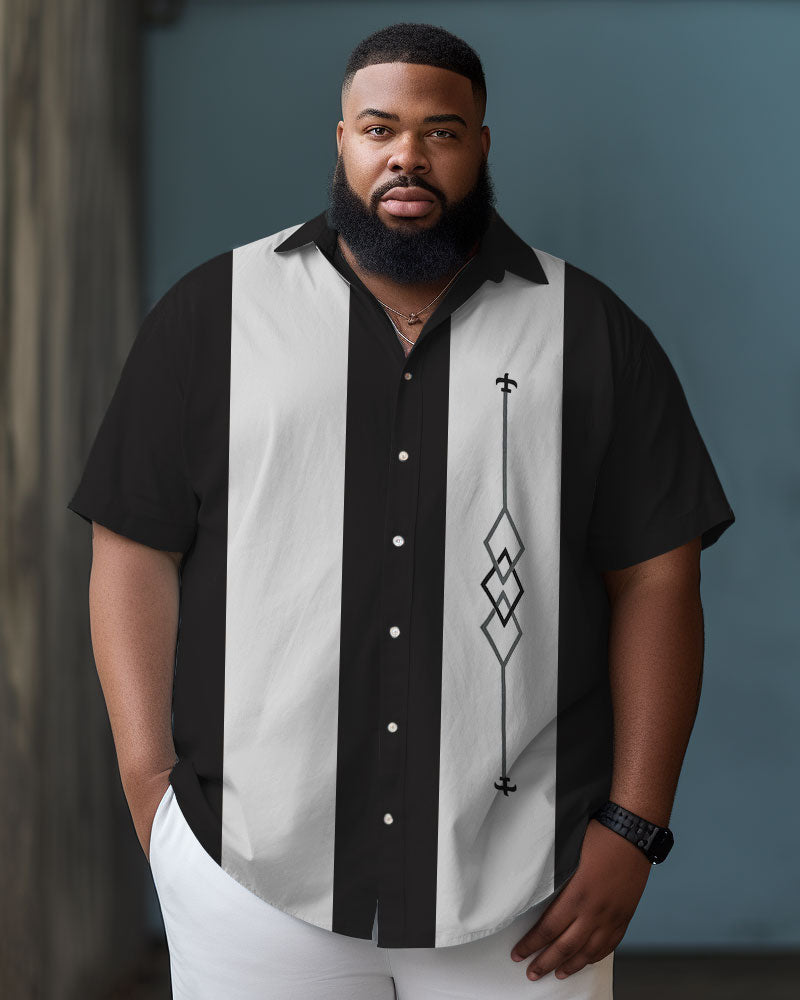 Big & Tall Hawaiian Short Sleeve Shirt for big men view 3