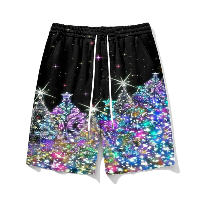 Big & Tall Graphic T-Shirt Shorts Set for big men view 4