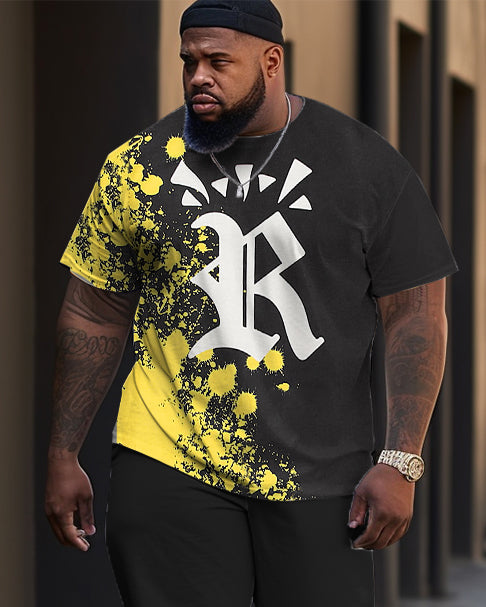 Big & Tall Graphic Camouflage Two-piece Set for big men view 2