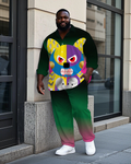 Big & Tall Gradient T-Shirt Pants Set for big men view 1
