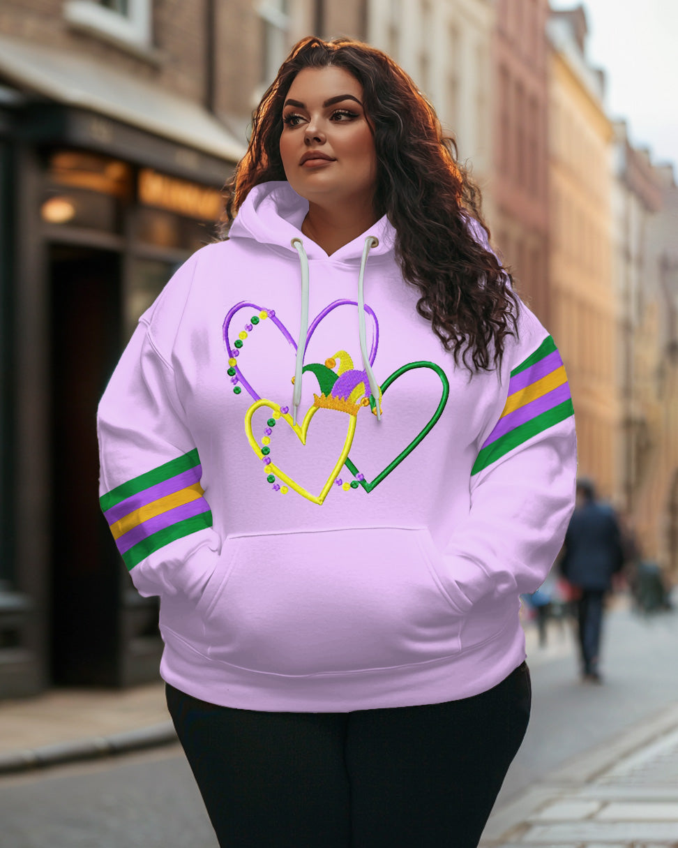 Big & Tall Striped Graphic Hoodie for big men view 1