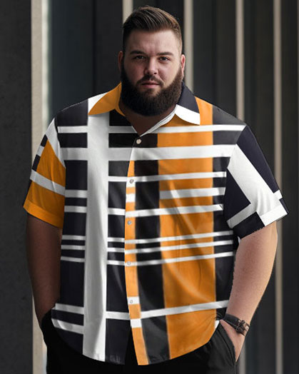 Big & Tall Geometric Business Casual Jeans for big men view 2
