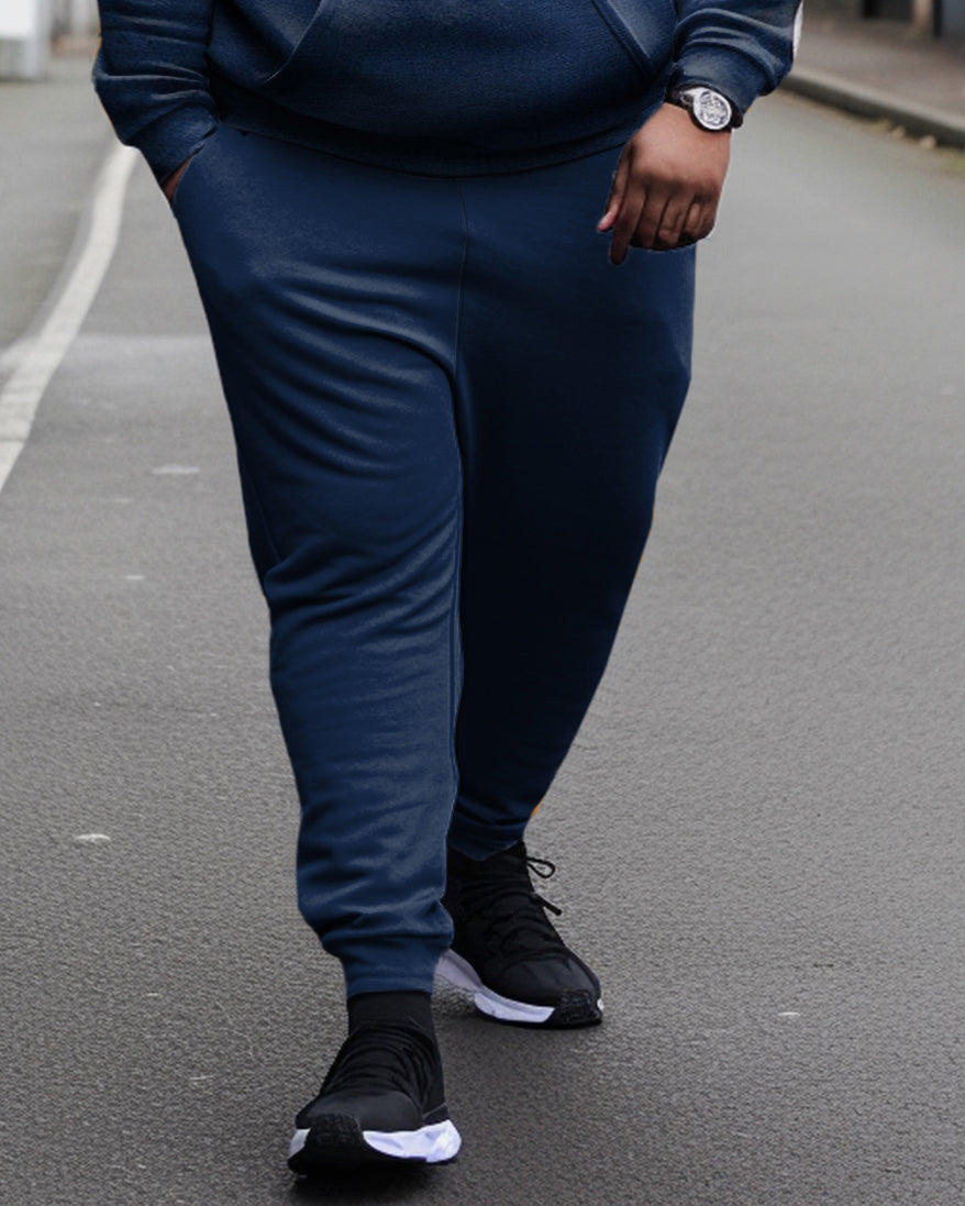 Big & Tall Colorblock Athletic Hoodie for big men view 3