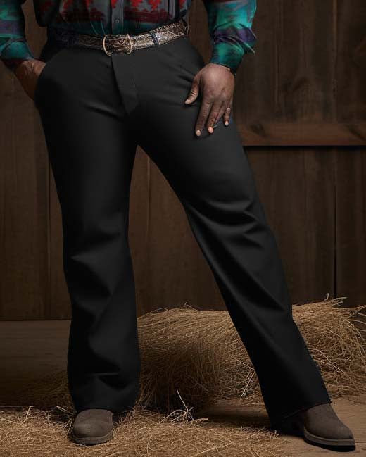 Big & Tall Western Denim Graphic T-Shirt Pants Set for big men view 3