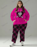 Big & Tall Graphic Streetwear Hoodie Sweatpants Set for big men view 1