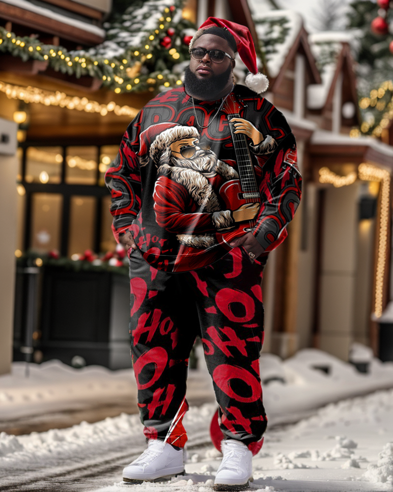 Big & Tall Streetwear Two-piece Set for big men view 1