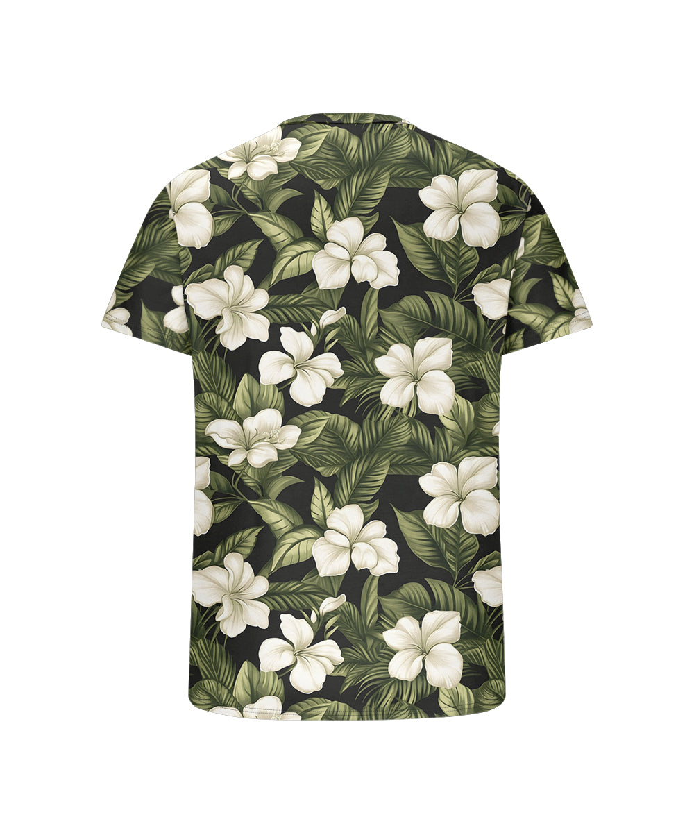 Big & Tall Hawaiian Graphic Floral T-Shirt for big men view 5