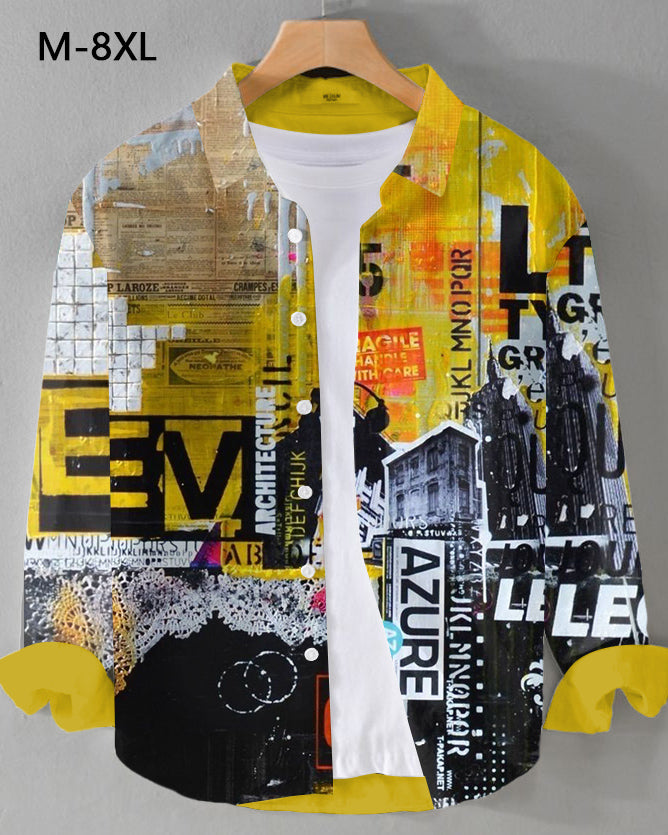 Big & Tall Graffiti Streetwear Jeans for big men view 1