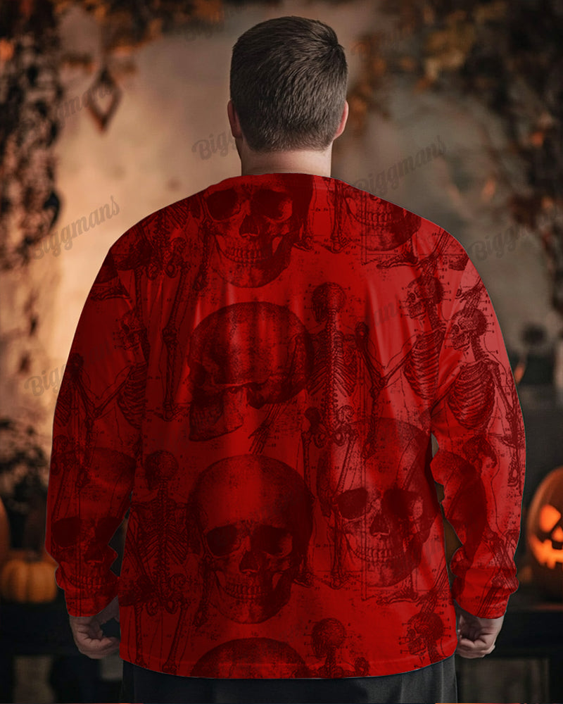 Big & Tall Graphic Skull T-Shirt for big men view 4