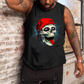 Big & Tall Graphic Skull Tank Top for big men