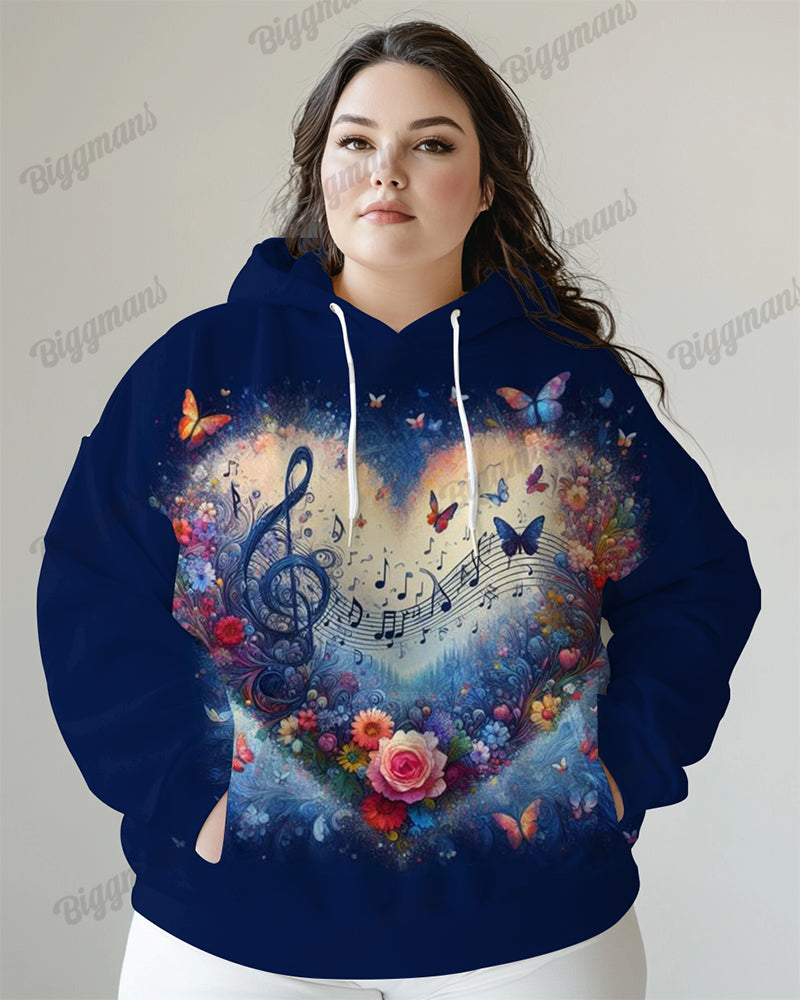 Big & Tall Graphic Hoodie for big men view 1