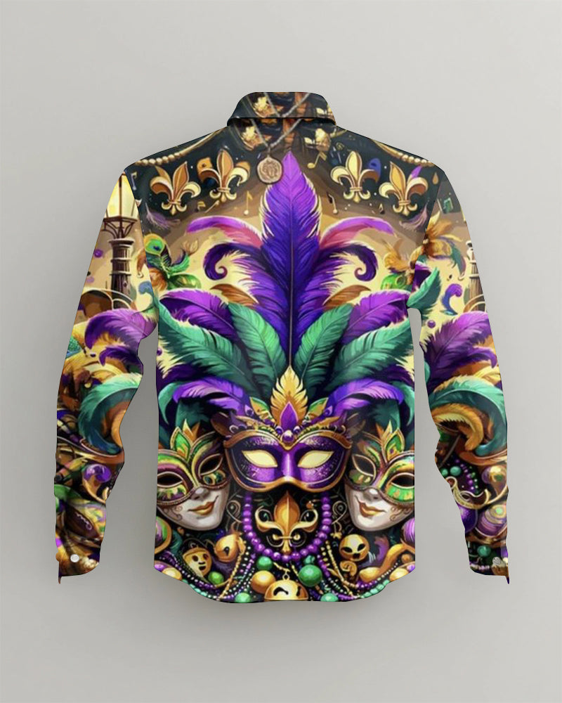 Big & Tall Graphic Long Sleeve Shirt for big men view 2