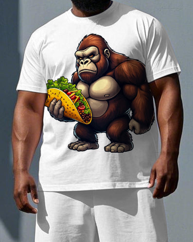 Big & Tall Graphic Two-piece Set for big men view 2