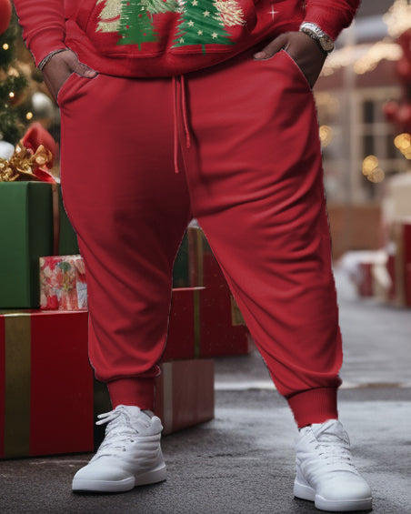 Big & Tall Hoodie Sweatpants Set for big men view 3
