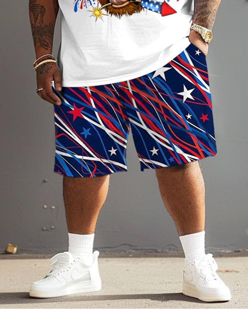 Big & Tall Graphic Two-piece Set for big men view 4