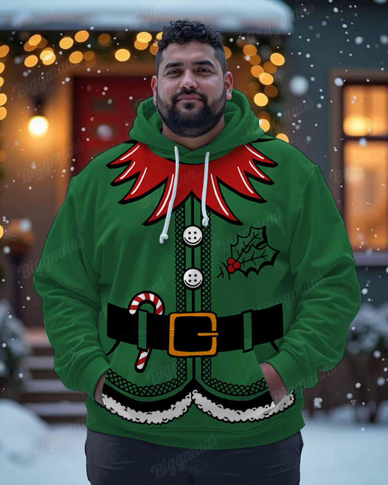 Big & Tall Graffiti Streetwear Hoodie for big men view 1