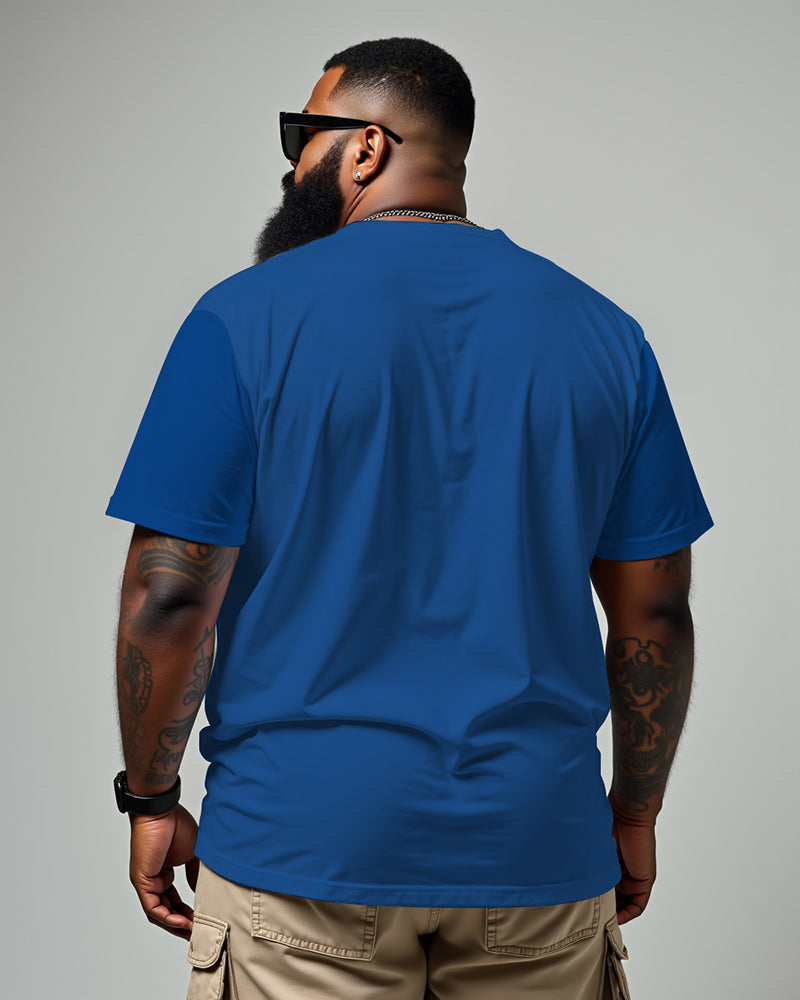 Big & Tall Graphic Athletic Hoodie Sweatpants Set for big men view 2