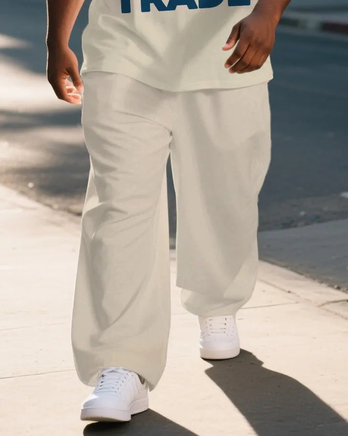 Big & Tall Graphic T-Shirt Pants Set for big men view 3